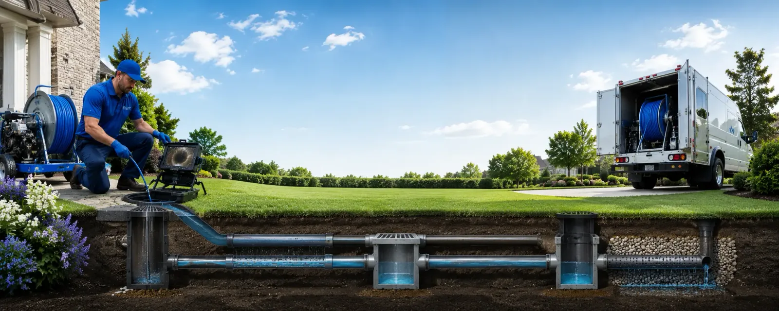 Outdoor drain cleaning information for Red House, VA